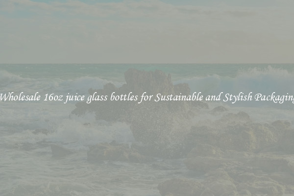Wholesale 16oz juice glass bottles for Sustainable and Stylish Packaging