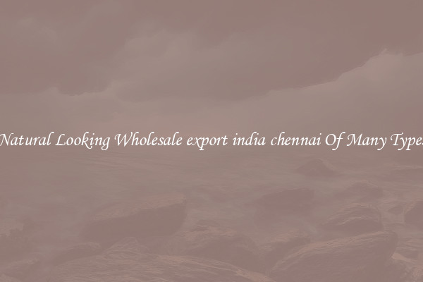 Natural Looking Wholesale export india chennai Of Many Types