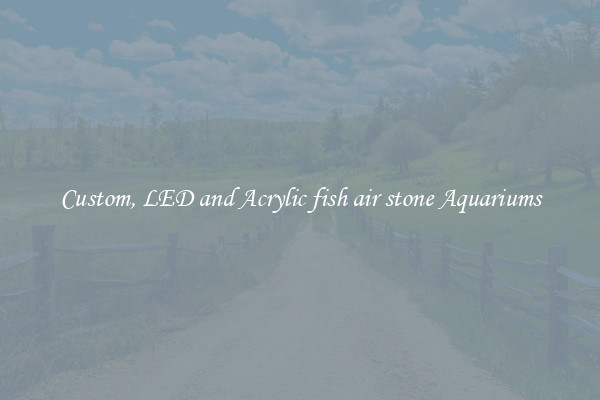 Custom, LED and Acrylic fish air stone Aquariums
