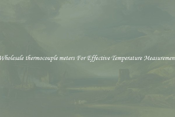 Wholesale thermocouple meters For Effective Temperature Measurement