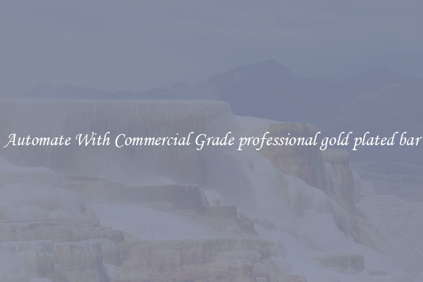 Automate With Commercial Grade professional gold plated bar