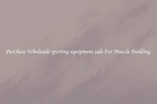 Purchase Wholesale sporting equipment sale For Muscle Building.
