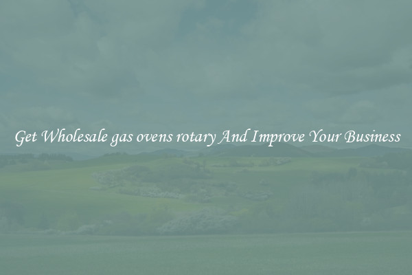 Get Wholesale gas ovens rotary And Improve Your Business