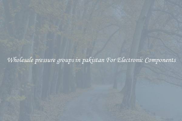Wholesale pressure groups in pakistan For Electronic Components