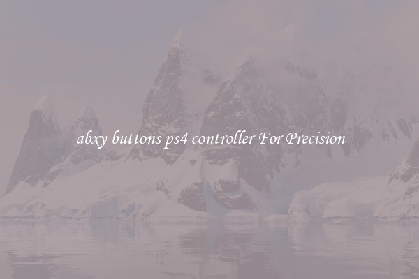 abxy buttons ps4 controller For Precision