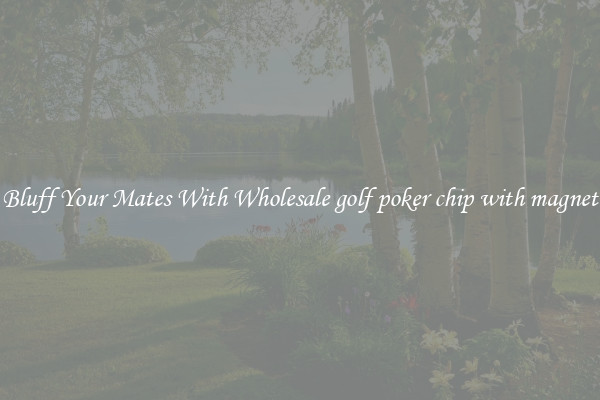 Bluff Your Mates With Wholesale golf poker chip with magnet